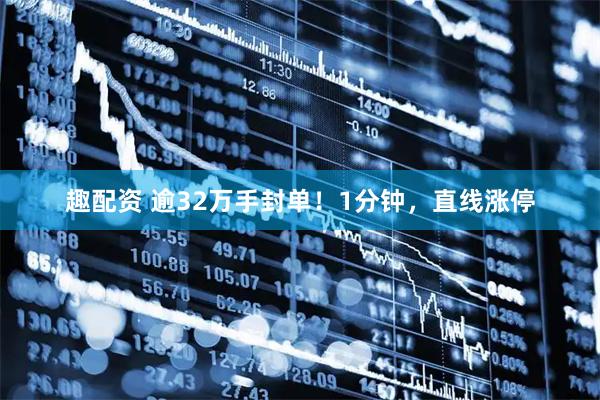 趣配资 逾32万手封单！1分钟，直线涨停